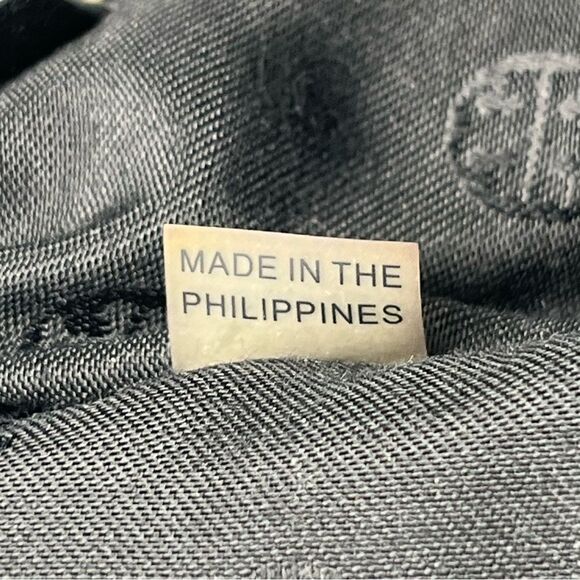 Tory Burch Black Pebbled Leather Expandable Hobo Shoulder Bag - Picture 12 of 13